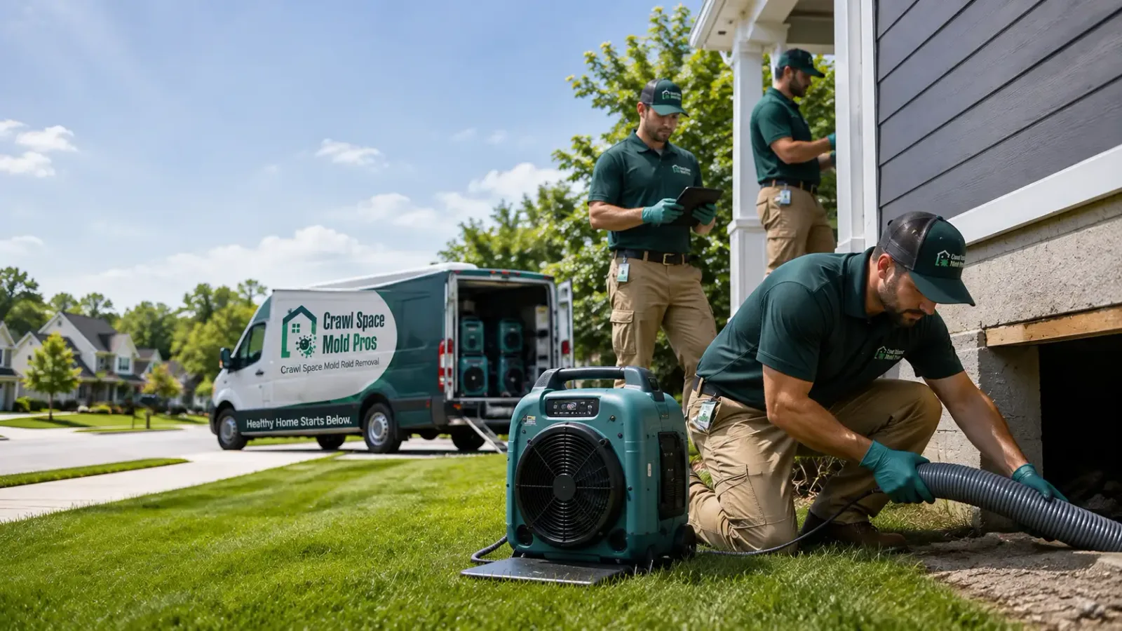 Crawl Space Mold Removal in Saratoga, IN